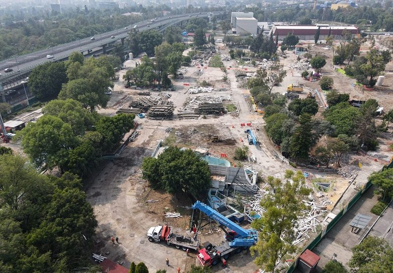 Las tareas de la demolición de Aztlán Parque Urbano concluyen